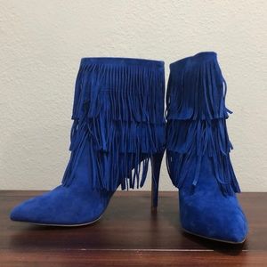 Steve Madden flapper blue booties